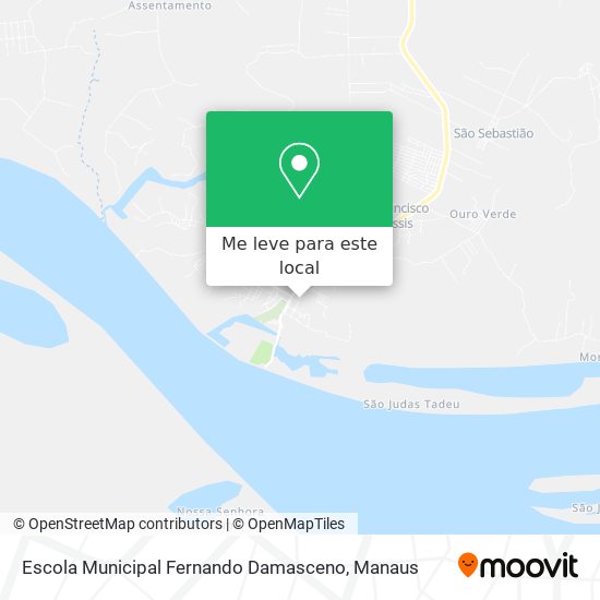 Escola Municipal Fernando Damasceno mapa