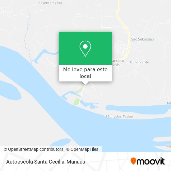 Autoescola Santa Cecília mapa