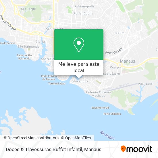Doces & Travessuras Buffet Infantil mapa