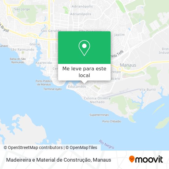 Madeireira e Material de Construção mapa