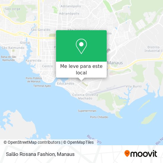 Salão Rosana Fashion mapa