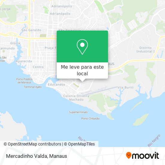 Mercadinho Valda mapa