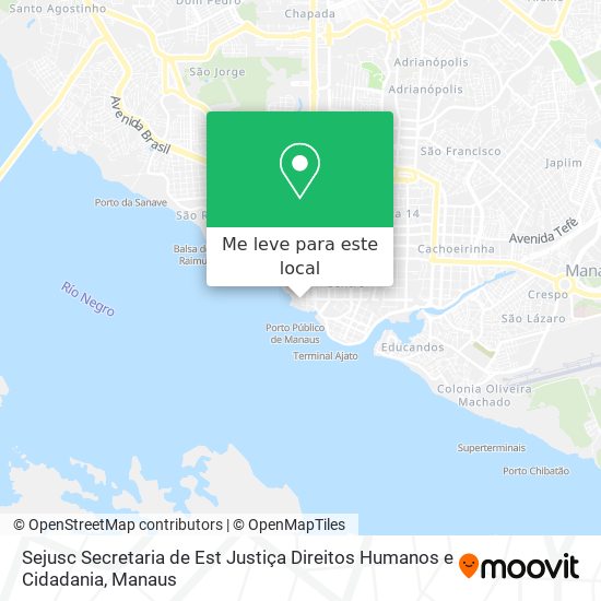 Sejusc Secretaria de Est Justiça Direitos Humanos e Cidadania mapa