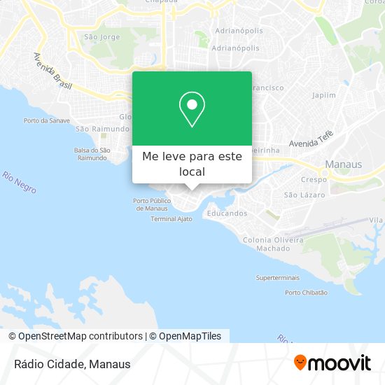 Rádio Cidade mapa