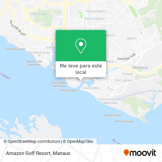 Amazon Golf Resort mapa