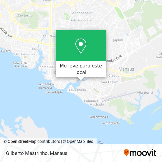 Gilberto Mestrinho mapa