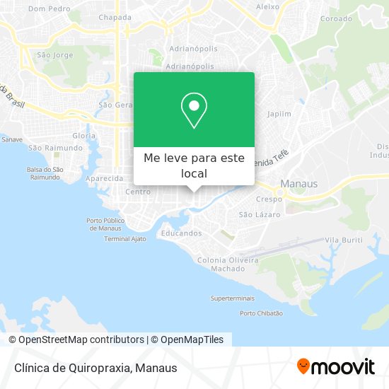 Clínica de Quiropraxia mapa