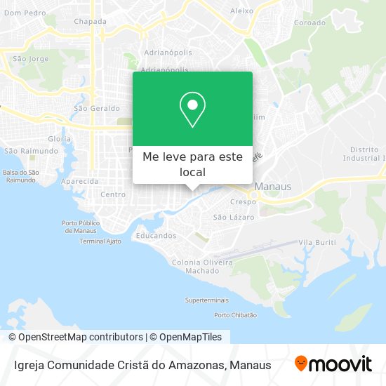 Igreja Comunidade Cristã do Amazonas mapa