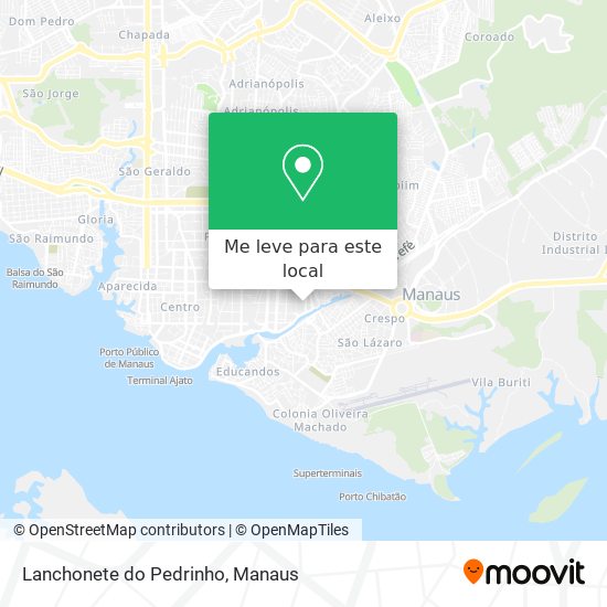 Lanchonete do Pedrinho mapa