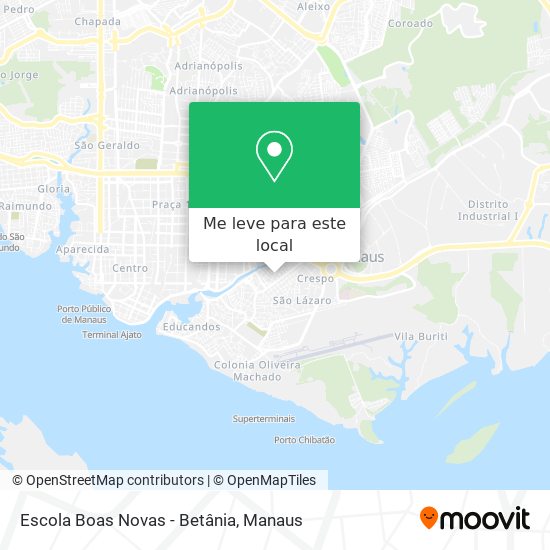 Escola Boas Novas - Betânia mapa