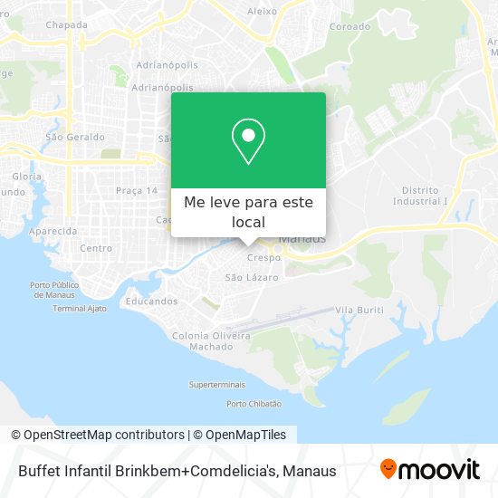 Buffet Infantil Brinkbem+Comdelicia's mapa