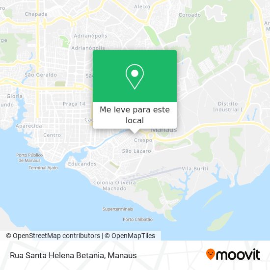Rua Santa Helena Betania mapa