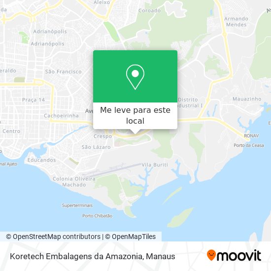 Koretech Embalagens da Amazonia mapa