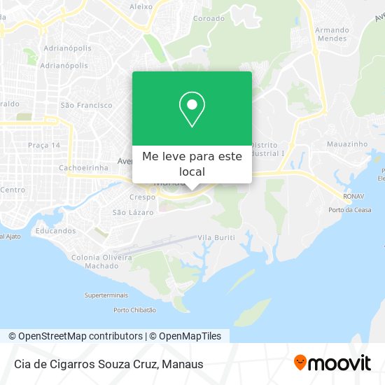 Cia de Cigarros Souza Cruz mapa