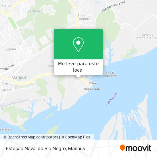 Estação Naval do Rio Negro mapa