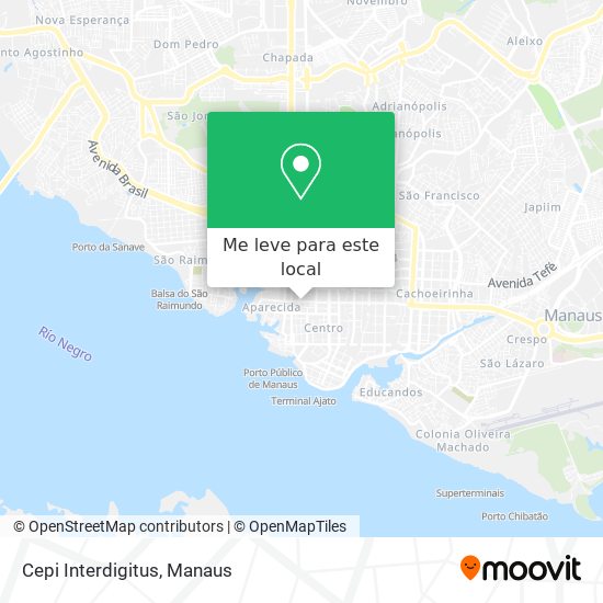 Cepi Interdigitus mapa