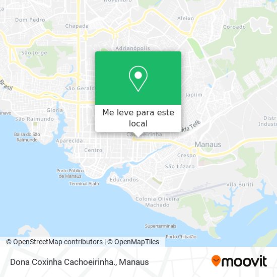 Dona Coxinha Cachoeirinha. mapa
