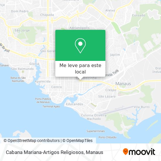 Cabana Mariana-Artigos Religiosos mapa
