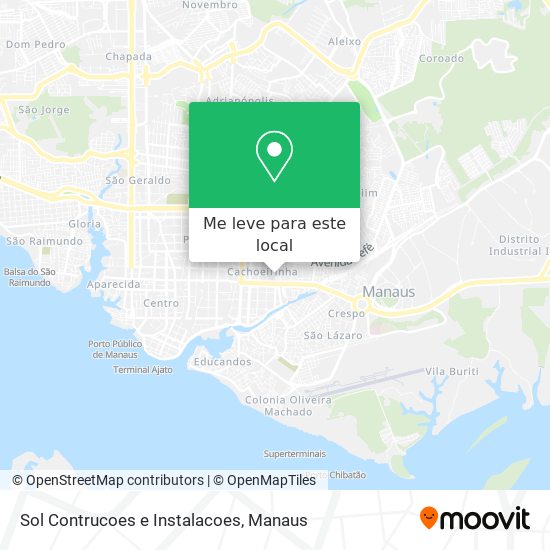 Sol Contrucoes e Instalacoes mapa