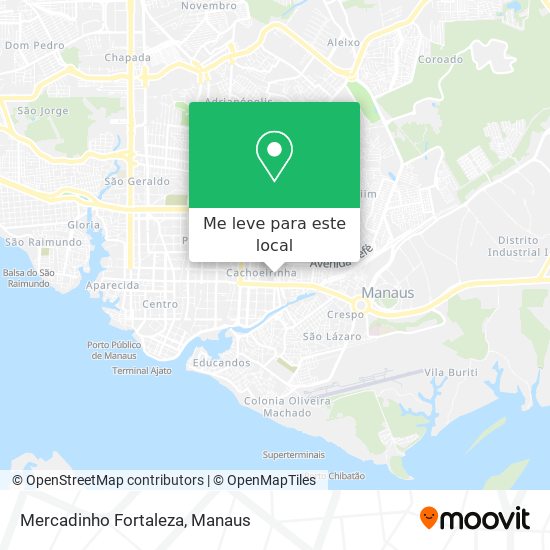 Mercadinho Fortaleza mapa