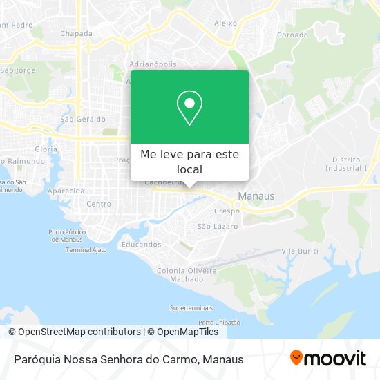Paróquia Nossa Senhora do Carmo mapa