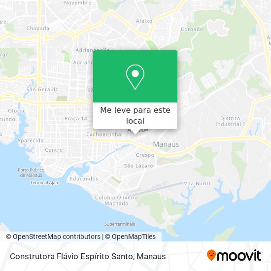 Construtora Flávio Espírito Santo mapa