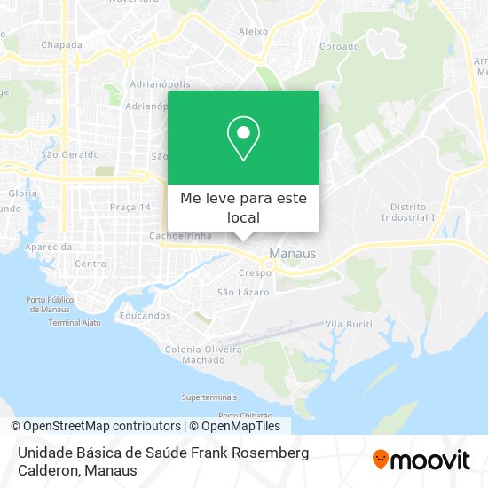Unidade Básica de Saúde Frank Rosemberg Calderon mapa