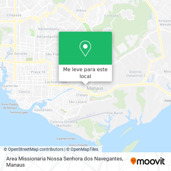Area Missionaria Nossa Senhora dos Navegantes mapa