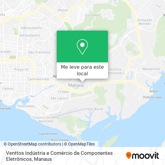 Venttos Indústria e Comércio de Componentes Eletrônicos mapa