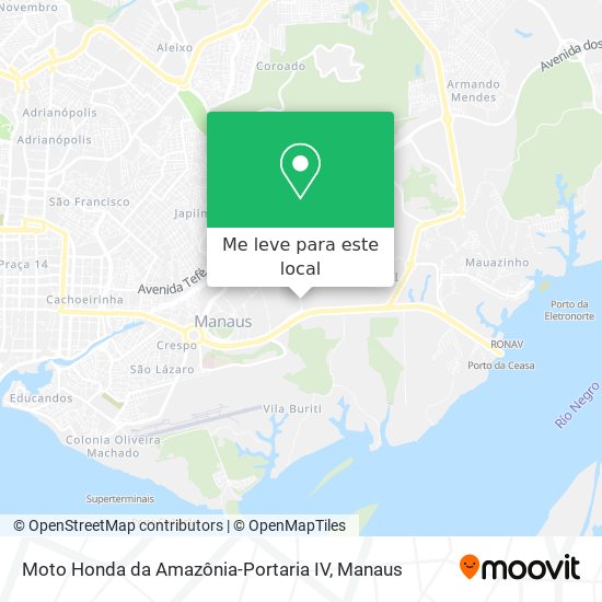 Moto Honda da Amazônia-Portaria IV mapa