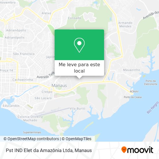 Pst IND Elet da Amazônia Ltda mapa