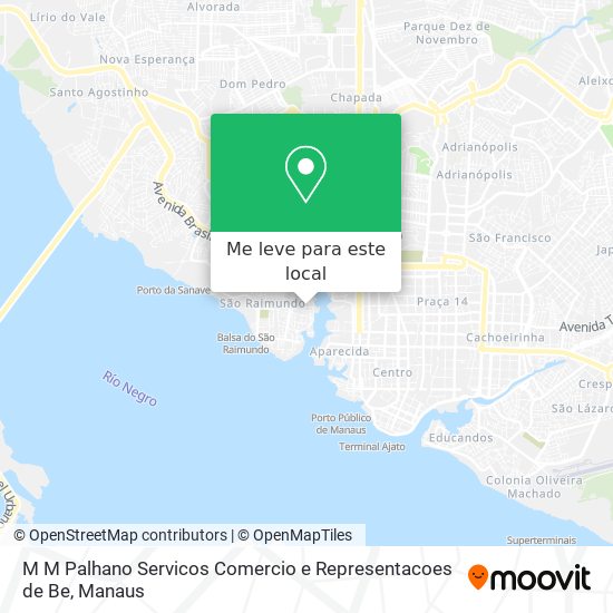 M M Palhano Servicos Comercio e Representacoes de Be mapa