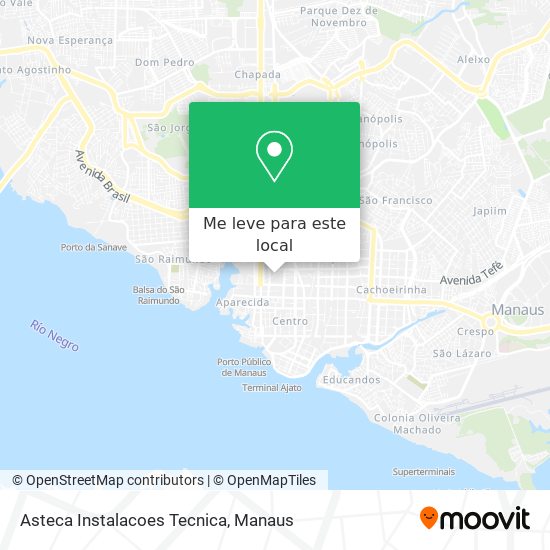 Asteca Instalacoes Tecnica mapa