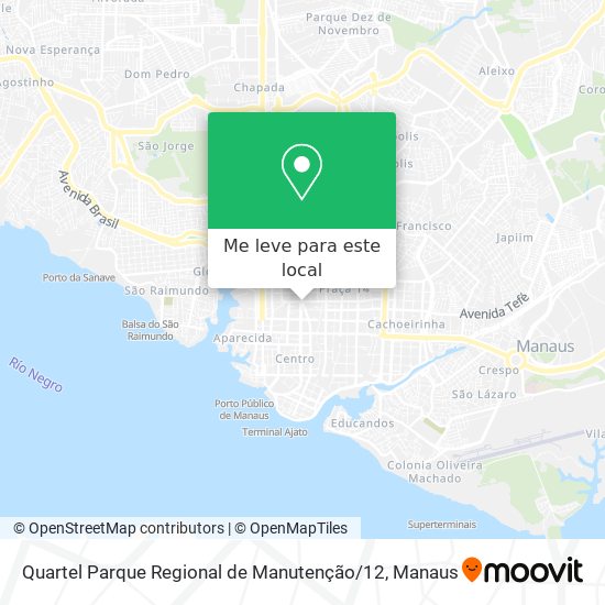 Quartel Parque Regional de Manutenção / 12 mapa