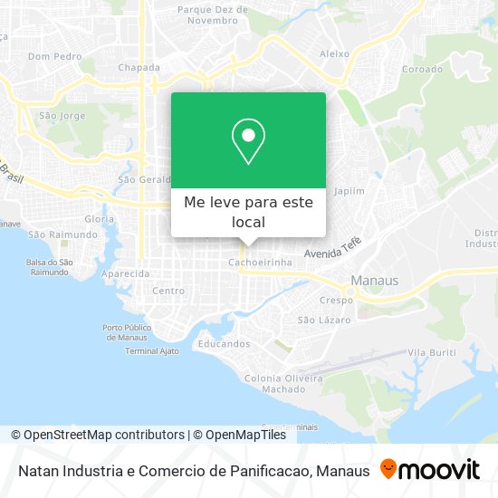 Natan Industria e Comercio de Panificacao mapa