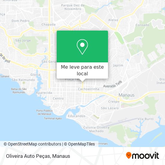 Oliveira Auto Peças mapa