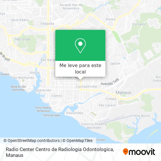 Radio Center Centro de Radiologia Odontologica mapa