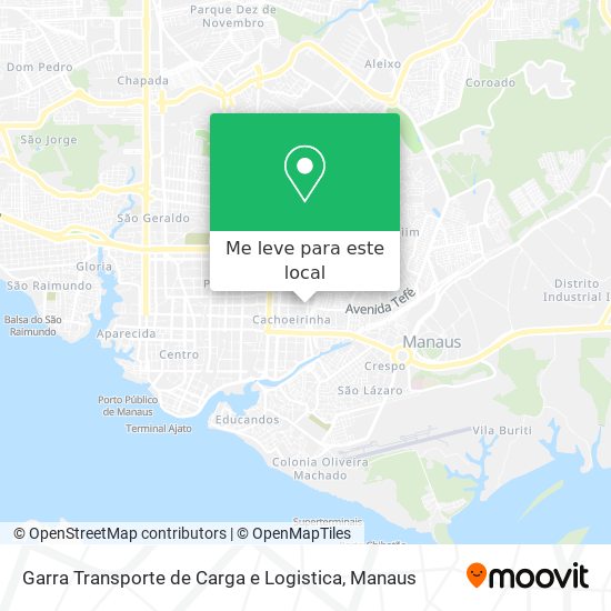 Garra Transporte de Carga e Logistica mapa
