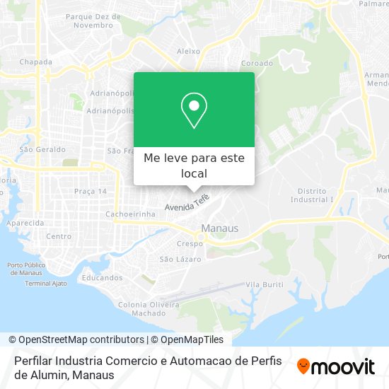 Perfilar Industria Comercio e Automacao de Perfis de Alumin mapa