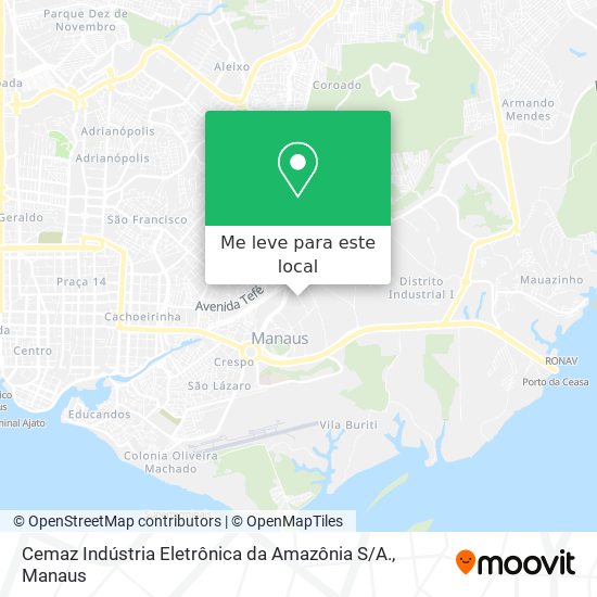Cemaz Indústria Eletrônica da Amazônia S / A. mapa
