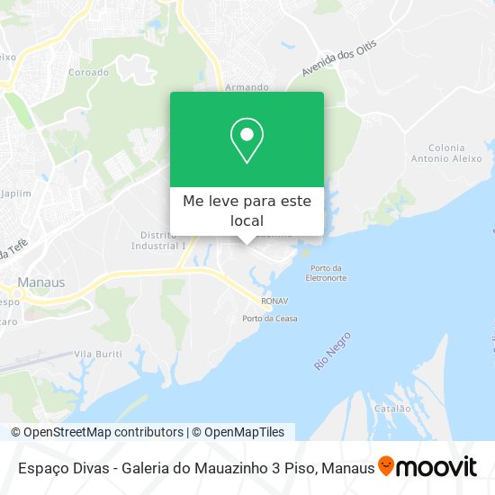 Espaço Divas - Galeria do Mauazinho 3 Piso mapa
