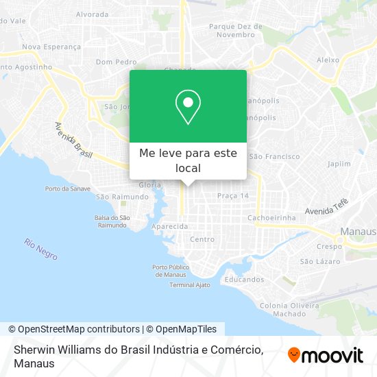 Sherwin Williams do Brasil Indústria e Comércio mapa