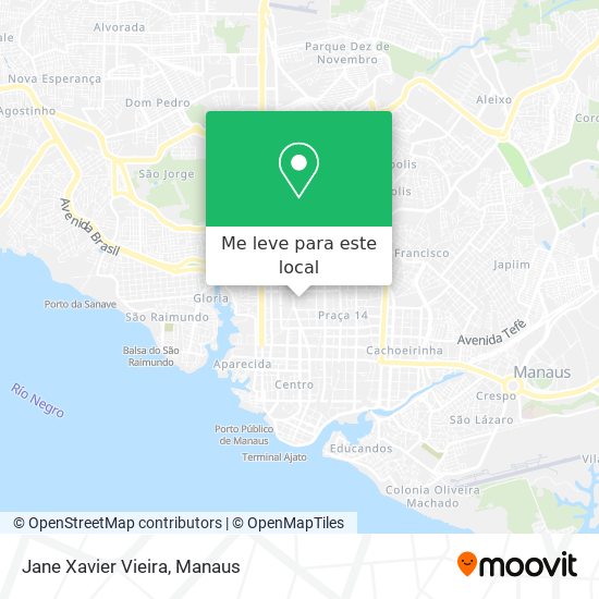 Jane Xavier Vieira mapa