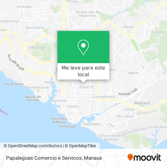 Papaleguas Comercio e Servicos mapa