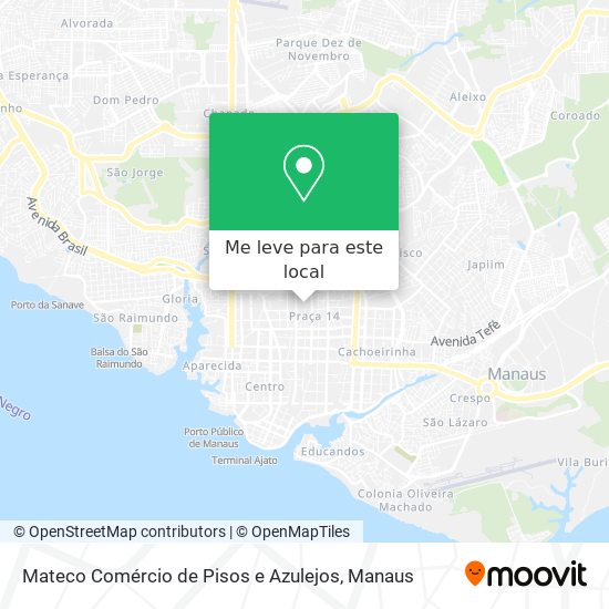 Mateco Comércio de Pisos e Azulejos mapa
