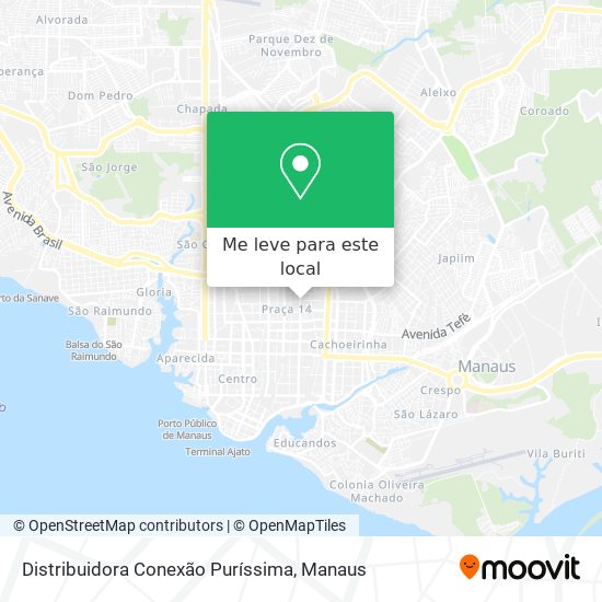 Distribuidora Conexão Puríssima mapa