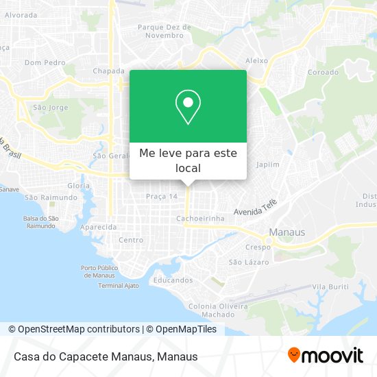 Casa do Capacete Manaus mapa