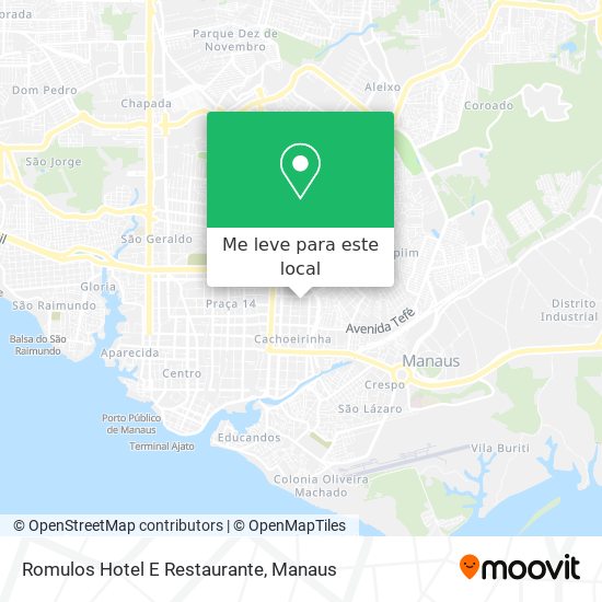 Romulos Hotel E Restaurante mapa