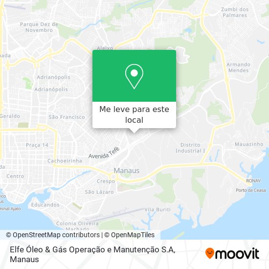 Elfe Óleo & Gás Operação e Manutenção S.A mapa