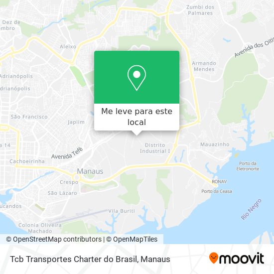 Tcb Transportes Charter do Brasil mapa